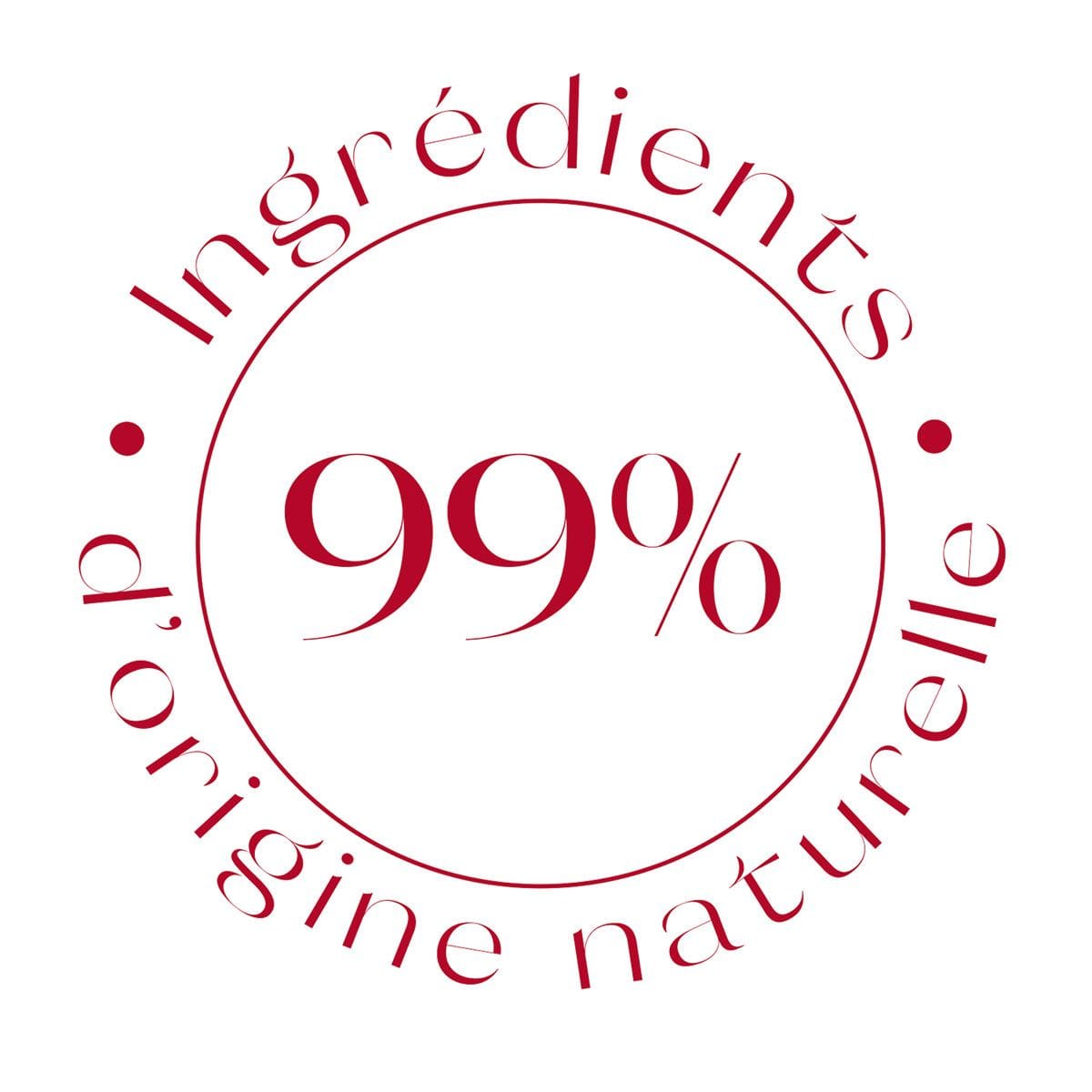 99% d'ingrédients d'origine naturelle