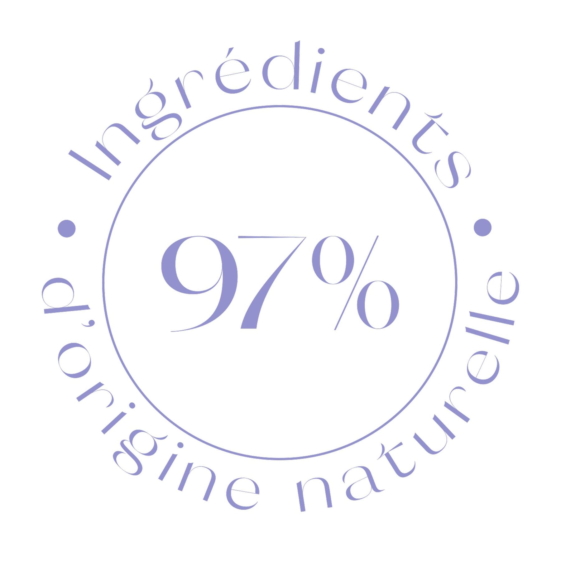 97% d'ingrédients d'origine naturelle