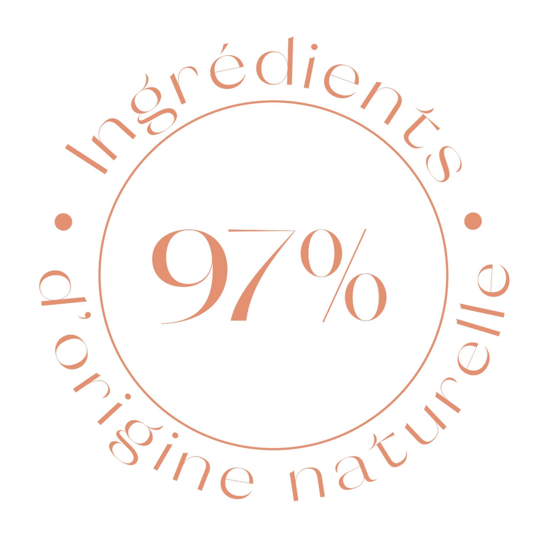 97% d’ingrédients d’origine naturelle