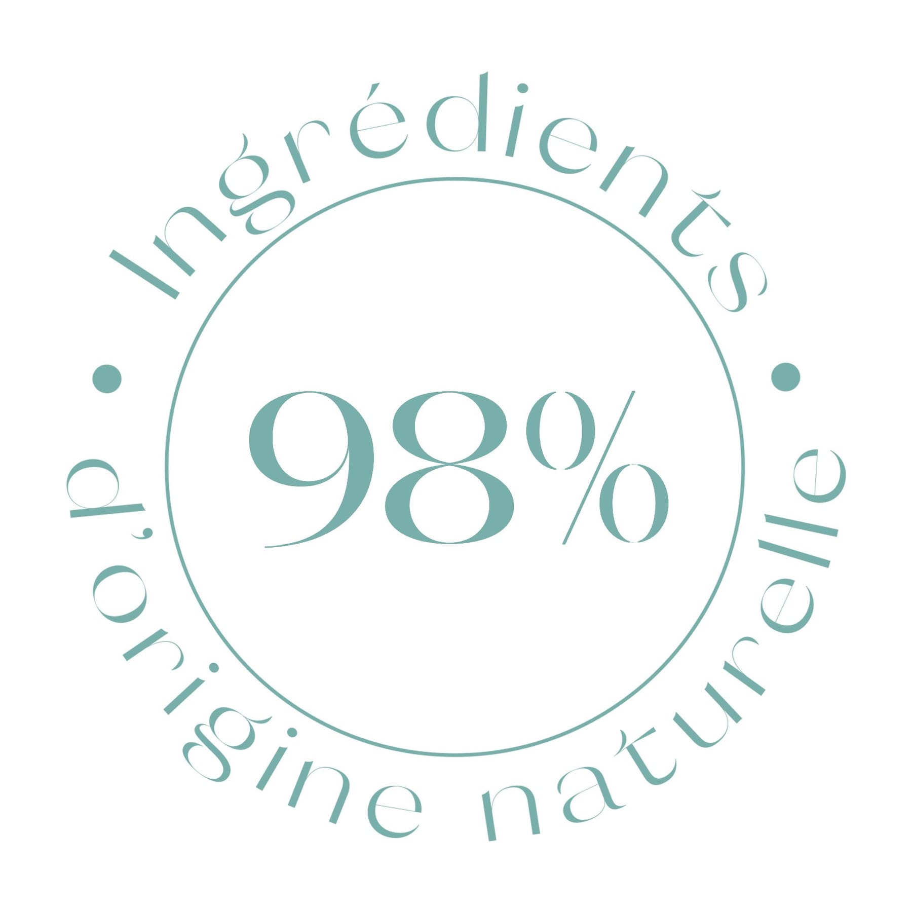98% d'ingrédients d'origine naturelle